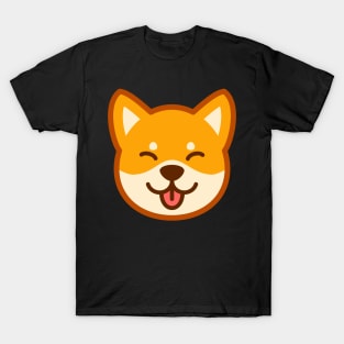 Gold Shiba: Eyes closed tongue T-Shirt